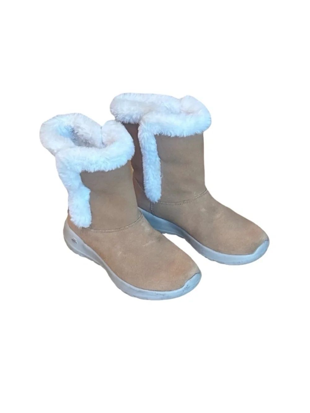 Skechers On-the-Go Cozy Faux Fur Sherpa Suede Slip On Boots 5